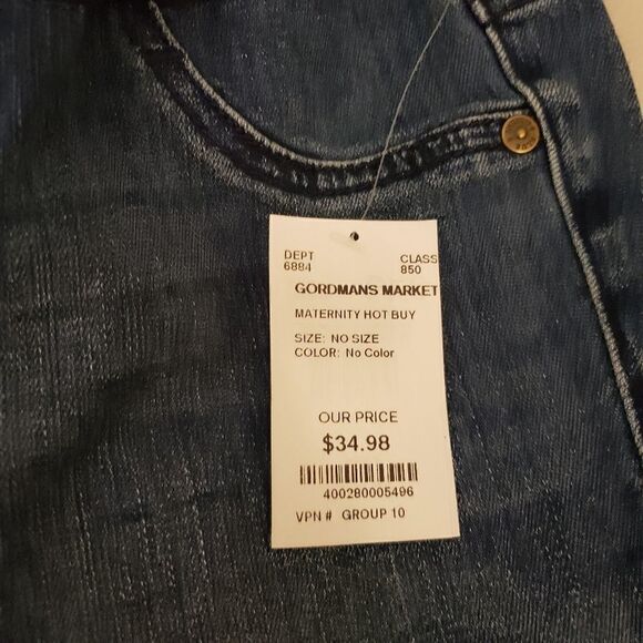 "Indigo Blue " Maternity Jeggings Size : PXS Blue NWT - Picture 4 of 8